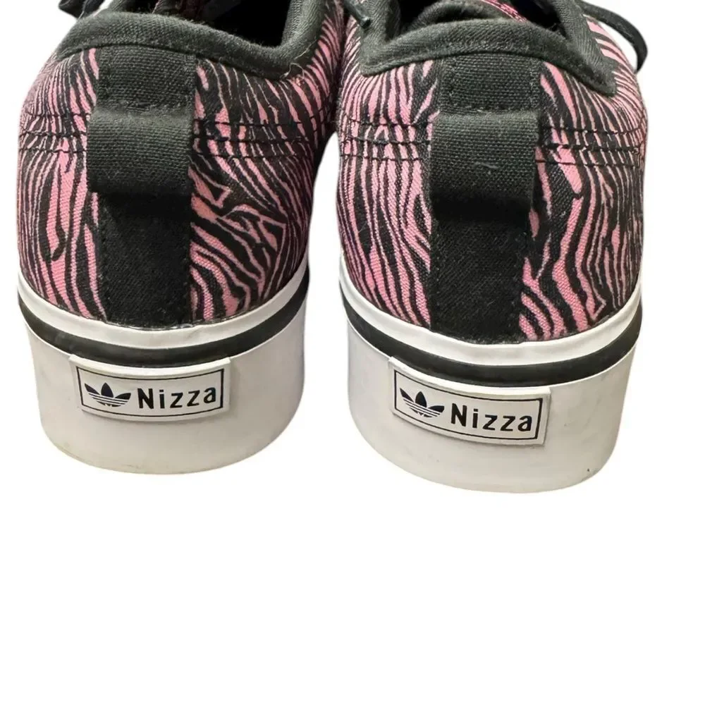 Adidas Originals Nizza Platform Black Yellow Pink Zebra Womens IE9626 Sneakers 9